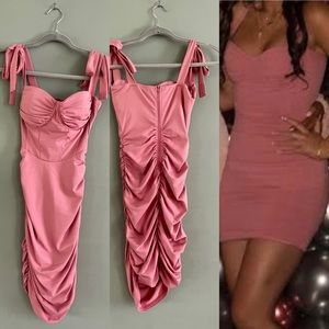 Windsor Dusty Rose insanely flattering mini dress